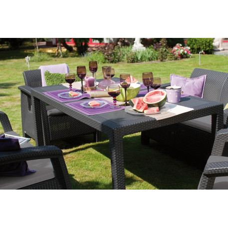 Комплект садових меблів Corfu Fiesta Set Графіт2