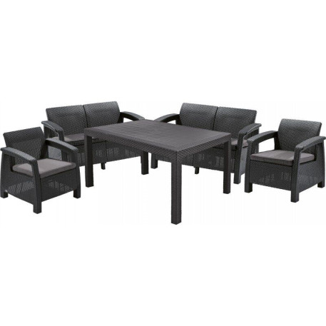 Комплект садових меблів Corfu Fiesta Set Графіт3