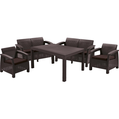 Комплект садових меблів Corfu Fiesta Set Коричневий1