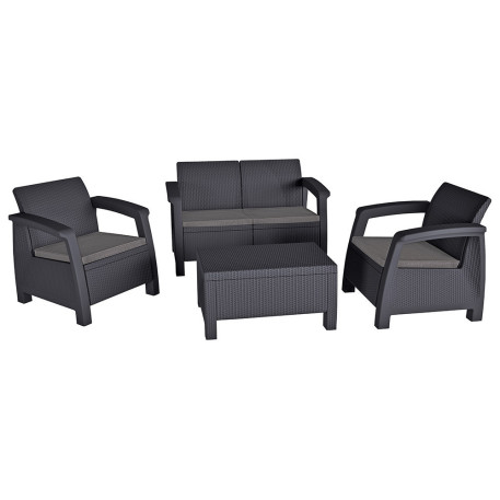 Комплект садових меблів Keter Bahamas Set Графіт1