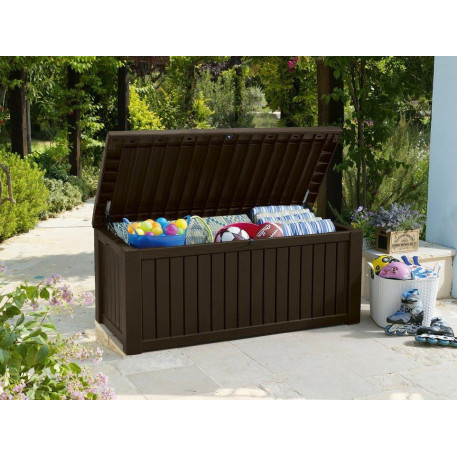 Садовий ящик KETER ROCKWOOD STORAGE BOX 570л Коричневий1