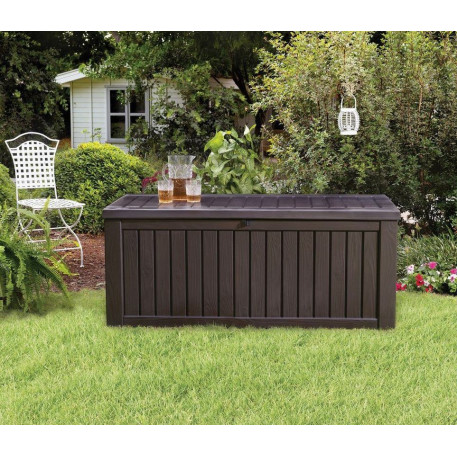 Садовий ящик KETER ROCKWOOD STORAGE BOX 570л Коричневий2