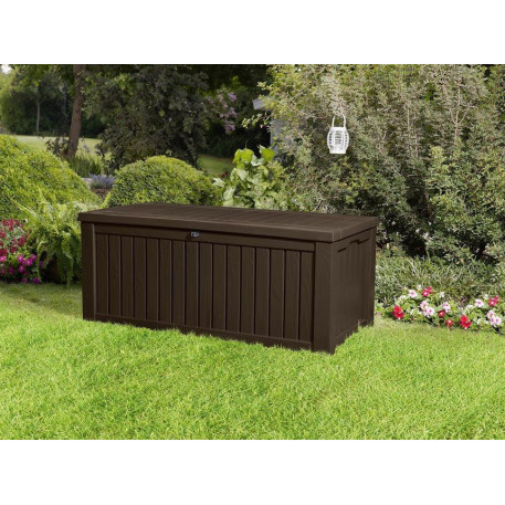 Садовий ящик KETER ROCKWOOD STORAGE BOX 570л Коричневий4