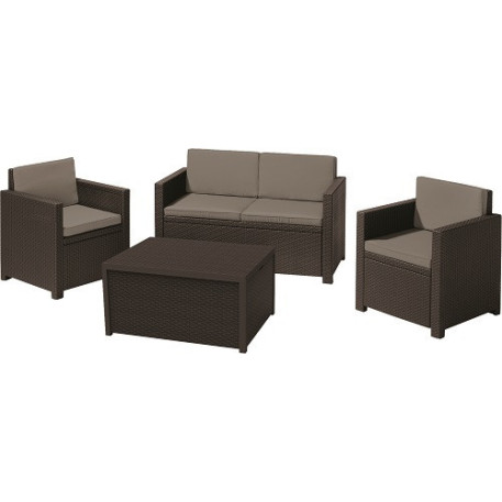 Комплект садових меблів Keter Monaco set коричневий1