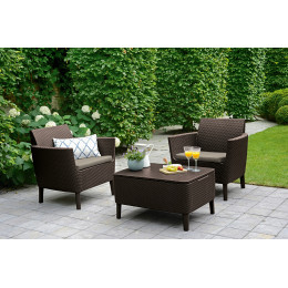 Набір меблів Allibert Salemo balcony set Коричневий