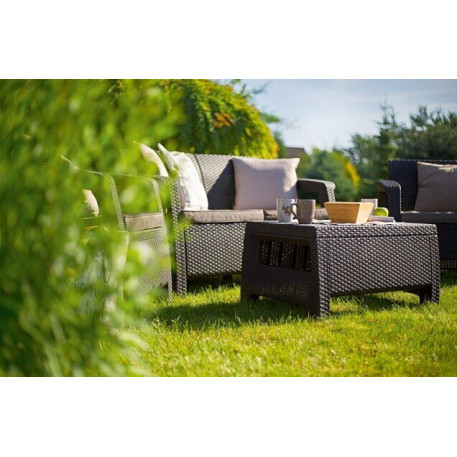 Комплект садових меблів Keter Corfu Set Коричневий1