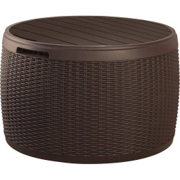 Стіл-скриня KETER CIRCA RATTAN STORAGE BOX 140л Коричневий