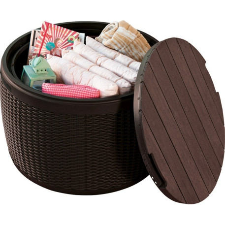 Стол-сундук KETER CIRCA RATTAN STORAGE BOX 140л Коричневый1