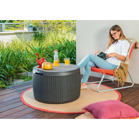 Стол-сундук KETER CIRCA RATTAN STORAGE BOX 140л Коричневый3