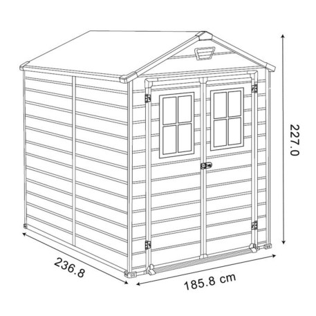 Садовий будиночок KETER SCALA 6X8 Коричневий3