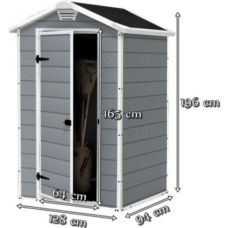 Садовий будинок KETER MANOR 4 × 3 Сірий1