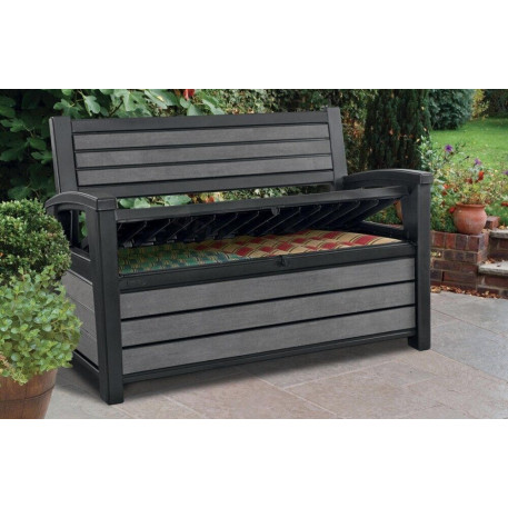 Лава-скриня для зберігання Keter HUDSON STORAGE BENCH 227л Графіт1