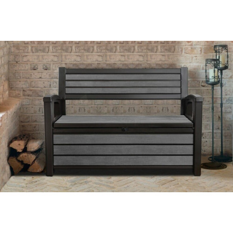 Лава-скриня для зберігання Keter HUDSON STORAGE BENCH 227л Графіт2