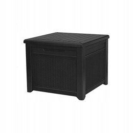 Садовий ящик для зберігання KETER Сube Rattan Deck Box 208л Графіт