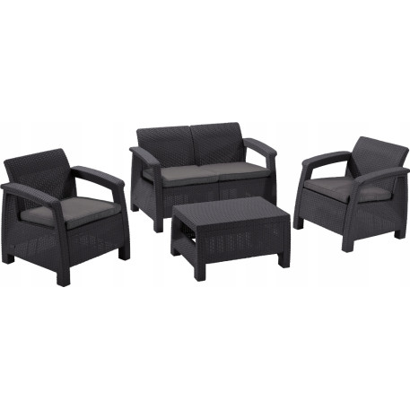 Комплект садових меблів Keter Corfu Set Графіт5