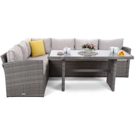 Комплект садових меблів кутовий Home Garden Santiago HG SANTIAGO Сірий6