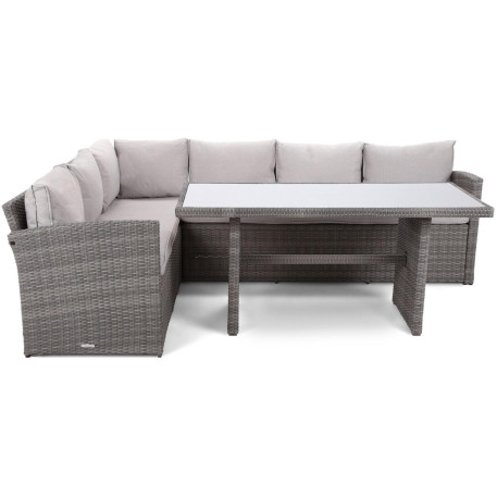 Комплект садових меблів кутовий Home Garden Santiago HG SANTIAGO Сірий1