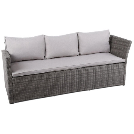 Комплект садових меблів кутовий Home Garden Santiago HG SANTIAGO Сірий2