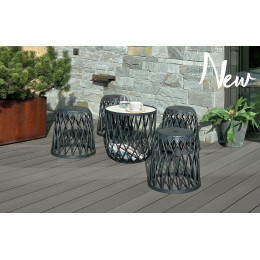 Комплект меблів PROSPERPLAST UNIQUBO SET5 IKUBS5-S433 Графіт
