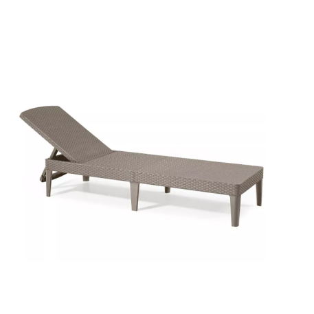 Шезлонг пластиковий Jaipur Sun lounger Капучино2