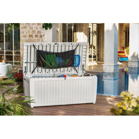 Ящик для зберігання садовий KETER Sumatra Pool Kit Ekom Білий2