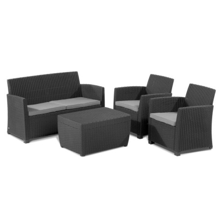 Комплект меблів для тераси CORONA WITH CUSHION BOX Графіт2
