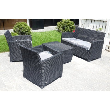 Комплект меблів для тераси CORONA WITH CUSHION BOX Графіт3