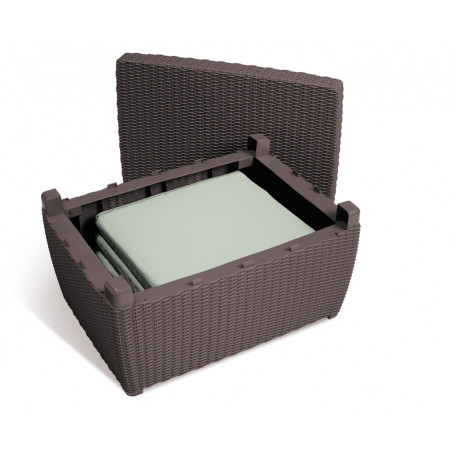 Комплект меблів для тераси CORONA WITH CUSHION BOX Коричневий2