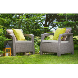 Комплект крісел Keter Corfu Duo Set Капучино