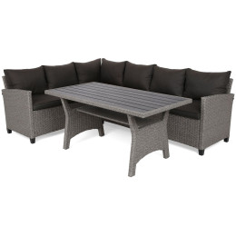 Комплект садових меблів кутовий Home Garden LAGOS MUDDY Сірий