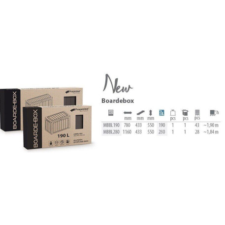 Скриня для зберігання PROSPERPLAST Boardebox 280л графіт2