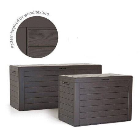 Скриня для зберігання PROSPERPLAST Woodebox 280л Графіт1