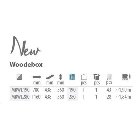 Скриня для зберігання PROSPERPLAST Woodebox 190л Коричнева3