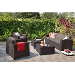 Комплект садових меблів Keter California 3 Set Коричневий
