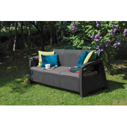 Софа Keter Bahamas love seat max Графіт