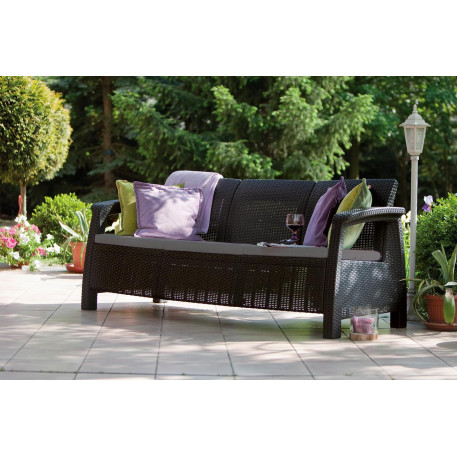 Софа Keter Bahamas love seat max Графіт1
