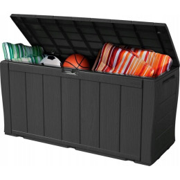 Садова скриня KETER SHERWOOD STORAGE BOX 270л Графіт