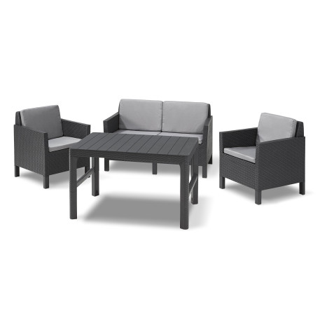 Комплект садових меблів KETER CHICAGO SET Графіт2