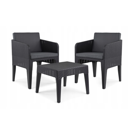 Комплект меблів для балкона COLUMBIA BALCONY SET Графіт1