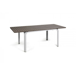 Стіл NARDI Alloro 140 Extensible Tortora Vern Bianco Бежевий