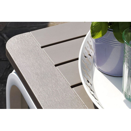 Стіл NARDI Alloro 140 Extensible Tortora Vern Bianco Бежевий4