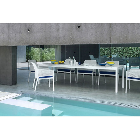 Стіл NARDI Rio 210 Extensible Bianco Vern Bianco Білий4