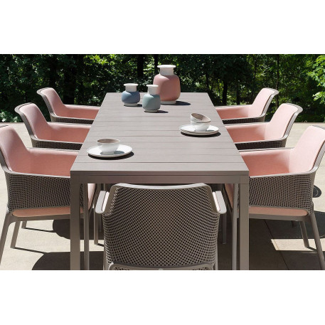 Стіл NARDI Rio Alu 140 Extensible Tortora Vern Tortora2