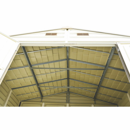 Сарай пластиковий Duramax Woodside 325x247x231 см слонова кістка3