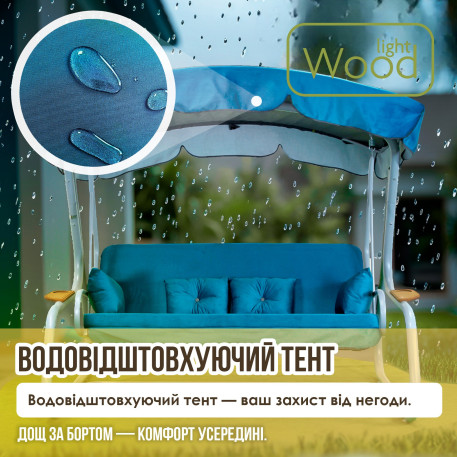 Гойдалка садова Сивілія Соло 055 Синя8