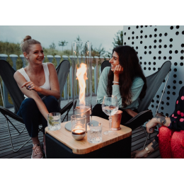 Камін настільний вогонь SPIN 900 Table Fire Silver