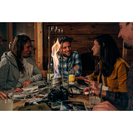 Камін настільний вогонь SPIN 900 Table Fire Silver10