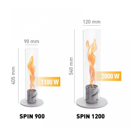 Камін настільний вогонь SPIN 900 Table Fire Grey2