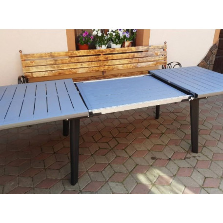 Стіл для тераси розсувний Keter Harmony Extendable 160/240 Сірий /антрацит2