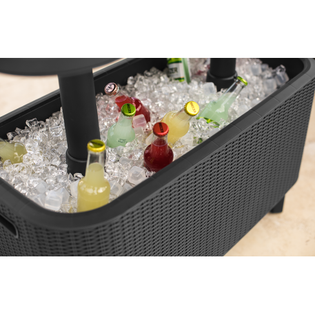 Садовий стіл-бар Keter Bevy Bar Large Cool Bar Графіт6